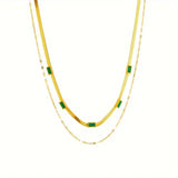 COLLIER DOUBLE COUCHE RÉTRO | OR