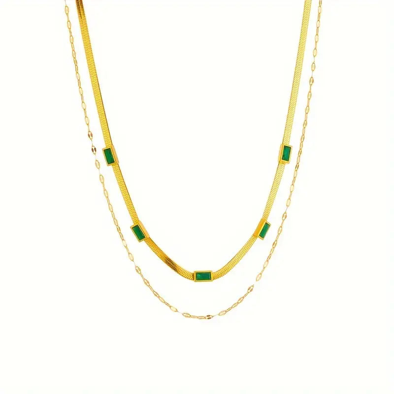 COLLIER DOUBLE COUCHE RÉTRO | OR