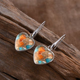 BOUCLES D'OREILLES VINTAGE BOHÈME TURQUOISE
