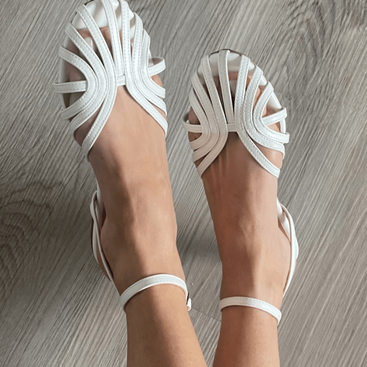 Anaïs | Sandales Dorées avec Bijoux