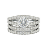 ENSEMBLE DE BAGUES | OR BLANC
