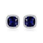 PENDIENTES D'OREILLES SAPHIR CARRÉ