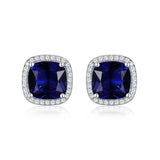 PENDIENTES D'OREILLES SAPHIR CARRÉ