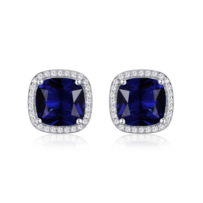 PENDIENTES D'OREILLES SAPHIR CARRÉ
