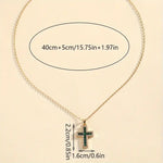 PENDENTIF COLLIER ÉMERAUDE CROIX | OR