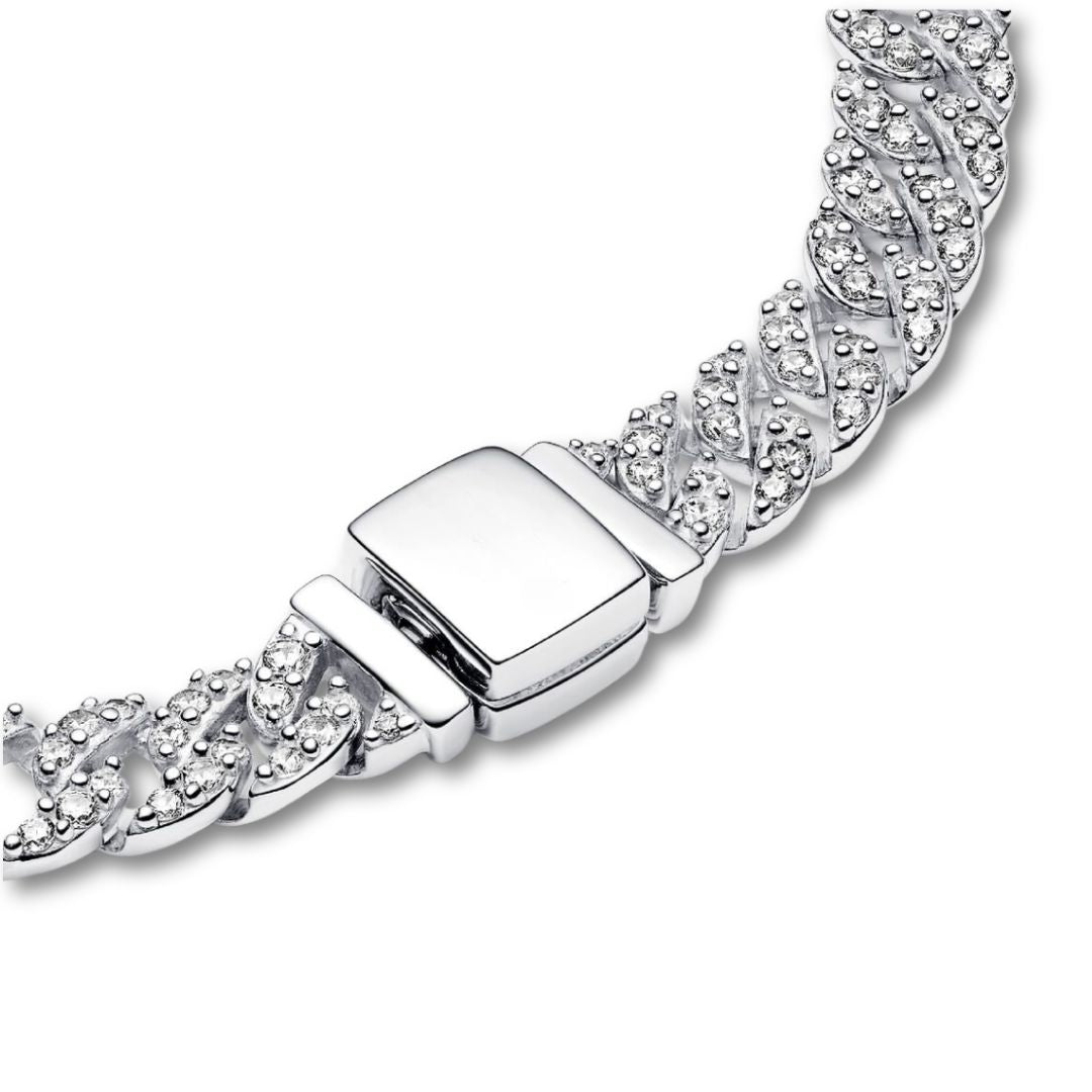 BRACELET CUBAIN MOISSANITE | OR