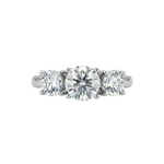 BAGUE PIERRE | OR BLANC