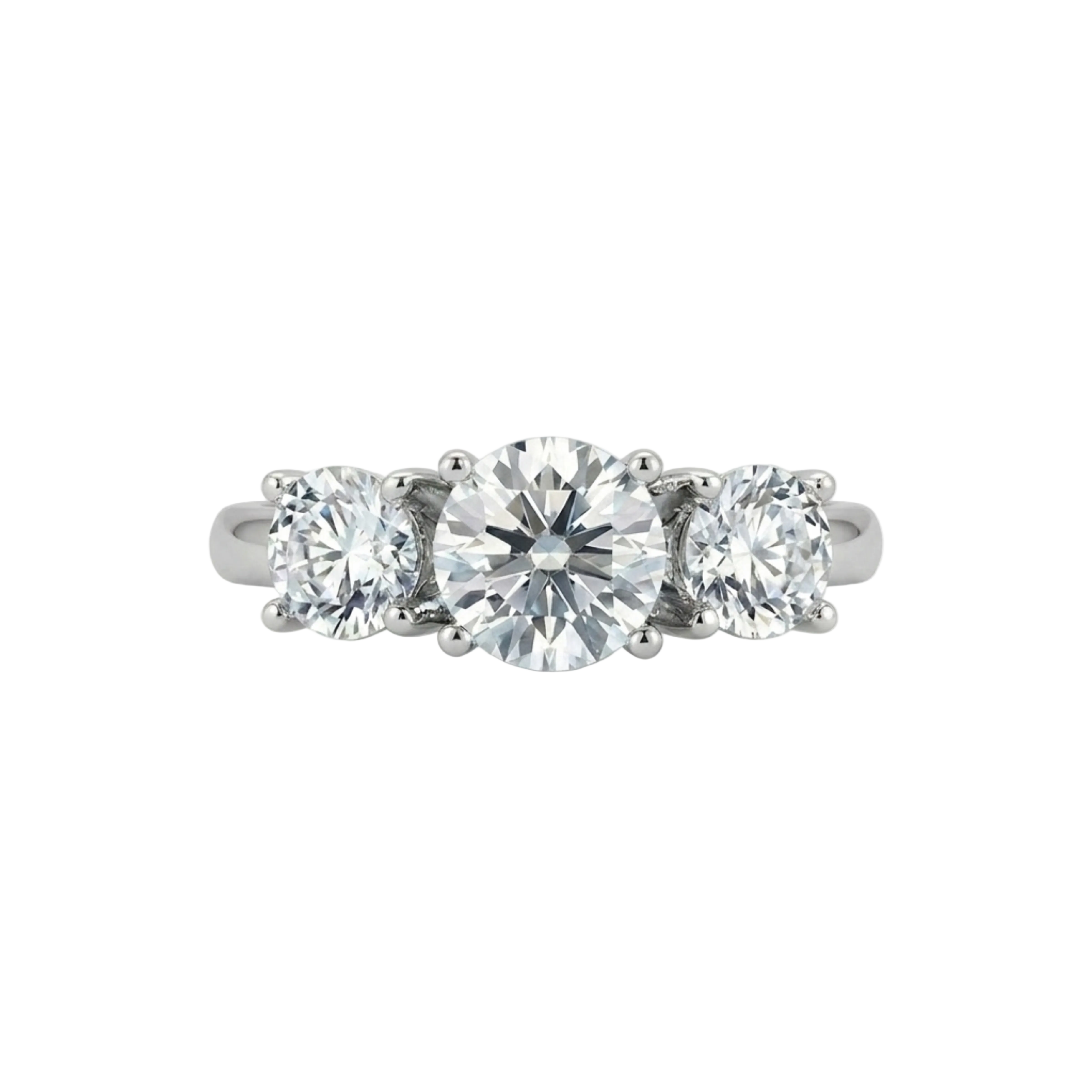 BAGUE PIERRE | OR BLANC