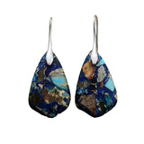 BOUCLES D'OREILLES ABSTRAIT PIERRE JASPE PENDANT