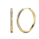 BOUCLES D'OREILLES PAVÉ | OR