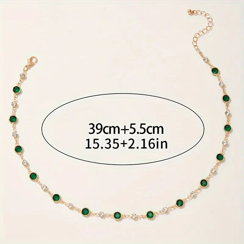 COLLIER PENDENTIF ÉMERAUDE VERT