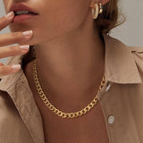 COLLIER ÉPAIS CUBAIN MAILLE | OR