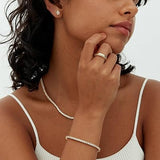 BRACELET TENIS MOISSANITE | OR