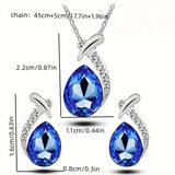 PARURE BIJOUX CLASSIQUE ÉLÉGANCE