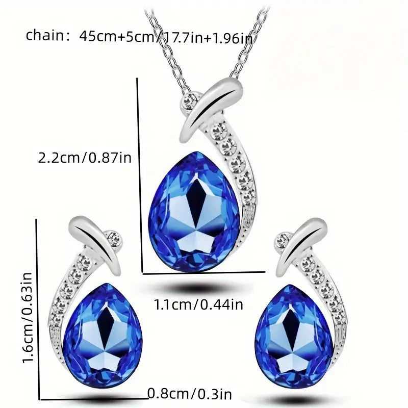 PARURE BIJOUX CLASSIQUE ÉLÉGANCE