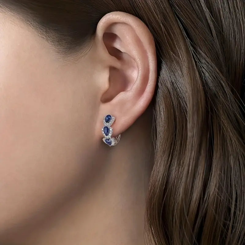 BOUCLES D'OREILLES ROYAL SAPHIR