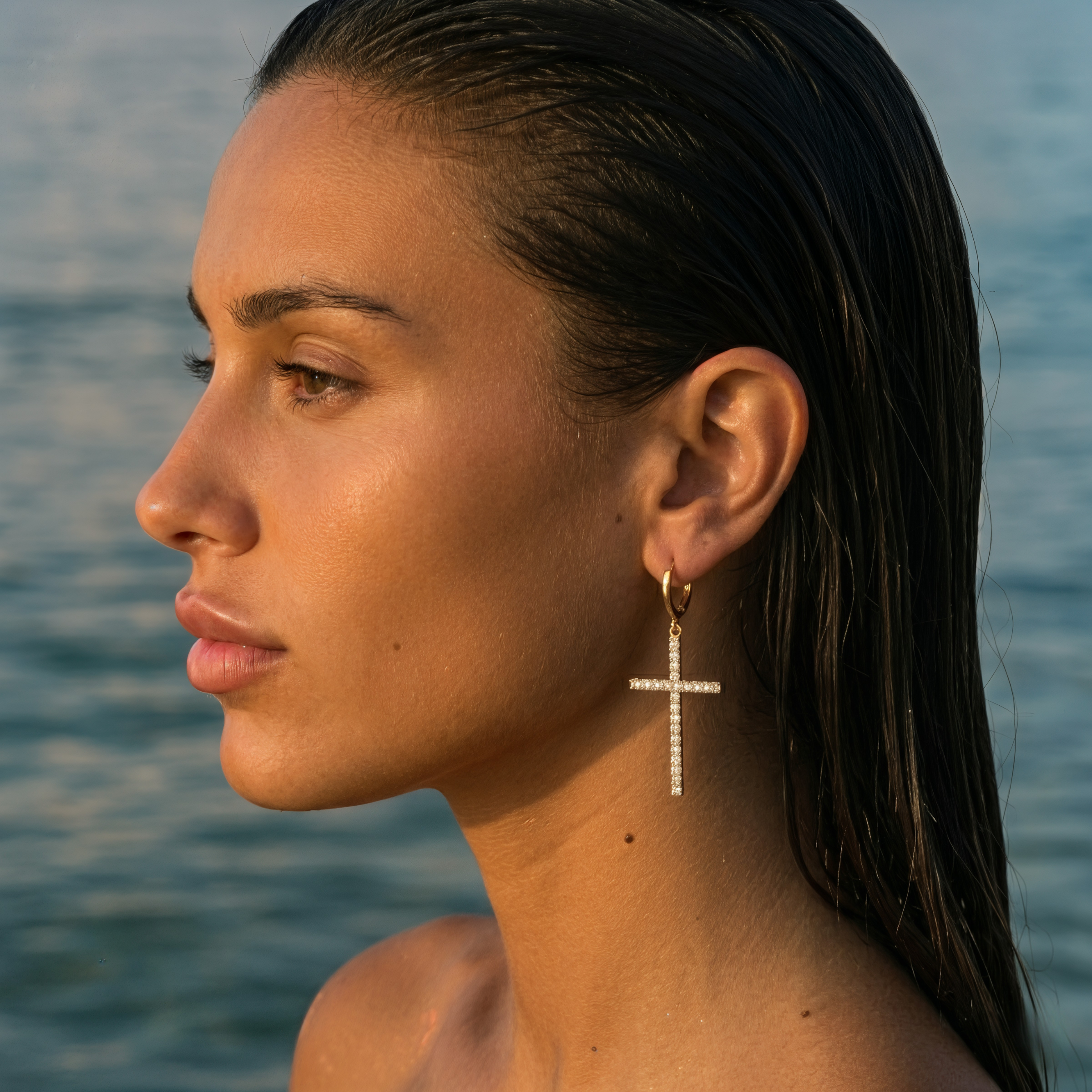BOUCLES D'OREILLES | OR BLANC