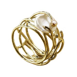 BAGUE PERLE | DORADO