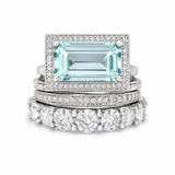 CONJUNTO DE ANILLOS VINTAGE TURQUESA | PLATA