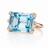 ANILLO ELEGANTE AZUL CIRCONIA