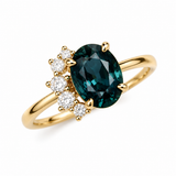 ANILLO VINTAGE AZUL CRISTAL CIRCONIA