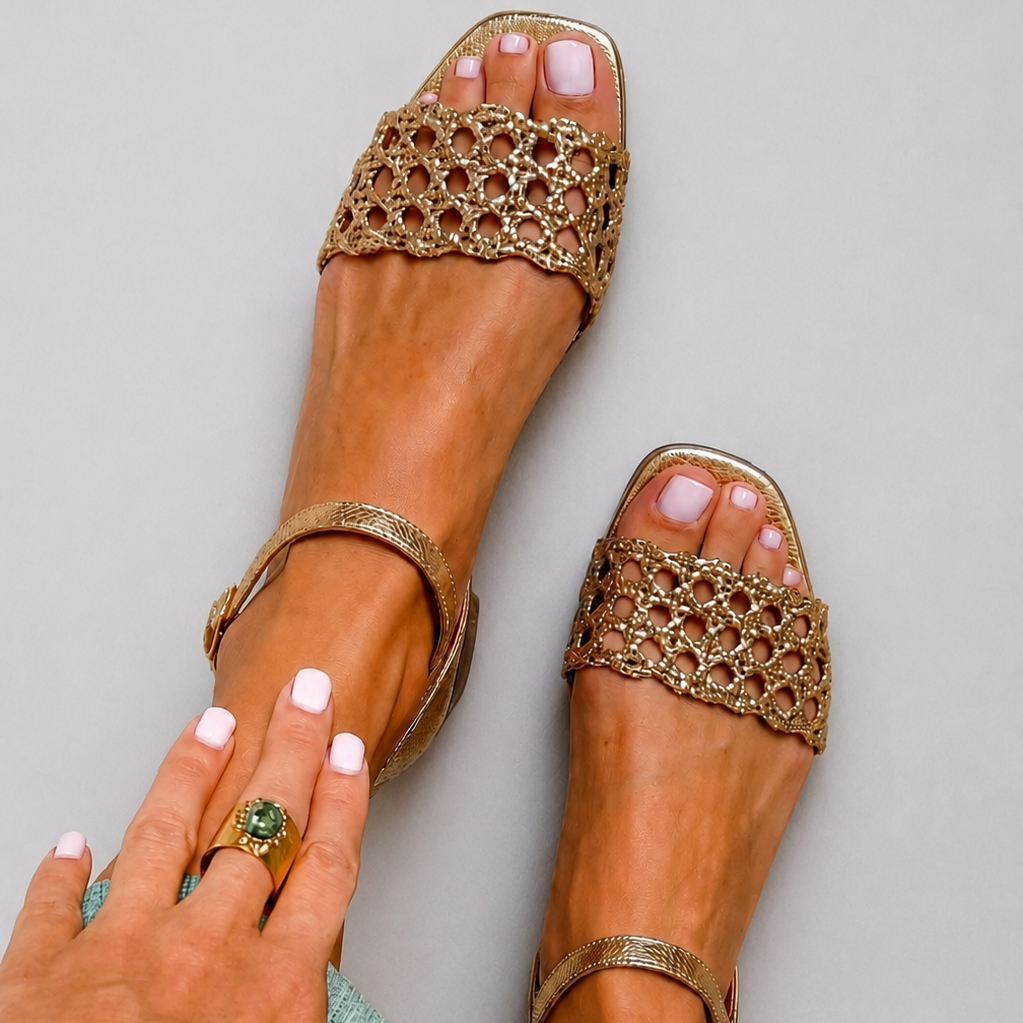 Sandalias Doradas Encanto de Verano