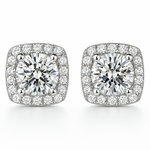 BOUCLES D'OREILLES | OR BLANC