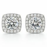BOUCLES D'OREILLES | OR BLANC