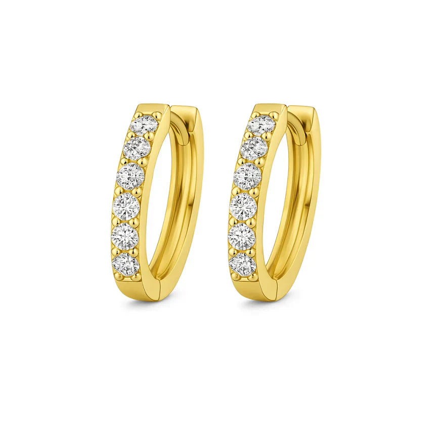 BOUCLES D'OREILLES MOISSANITE | OR