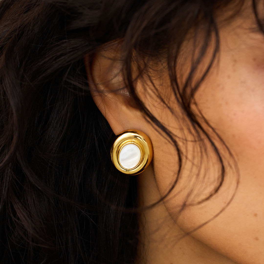 BOUCLES D'OREILLES PERLE | OR
