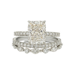 ENSEMBLE DE BAGUES MARIAGE | OR BLANC