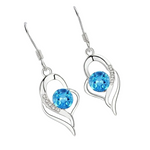 BOUCLES PENDANTES CŒUR