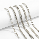 ENSEMBLE DE BRACELETS | OR BLANC
