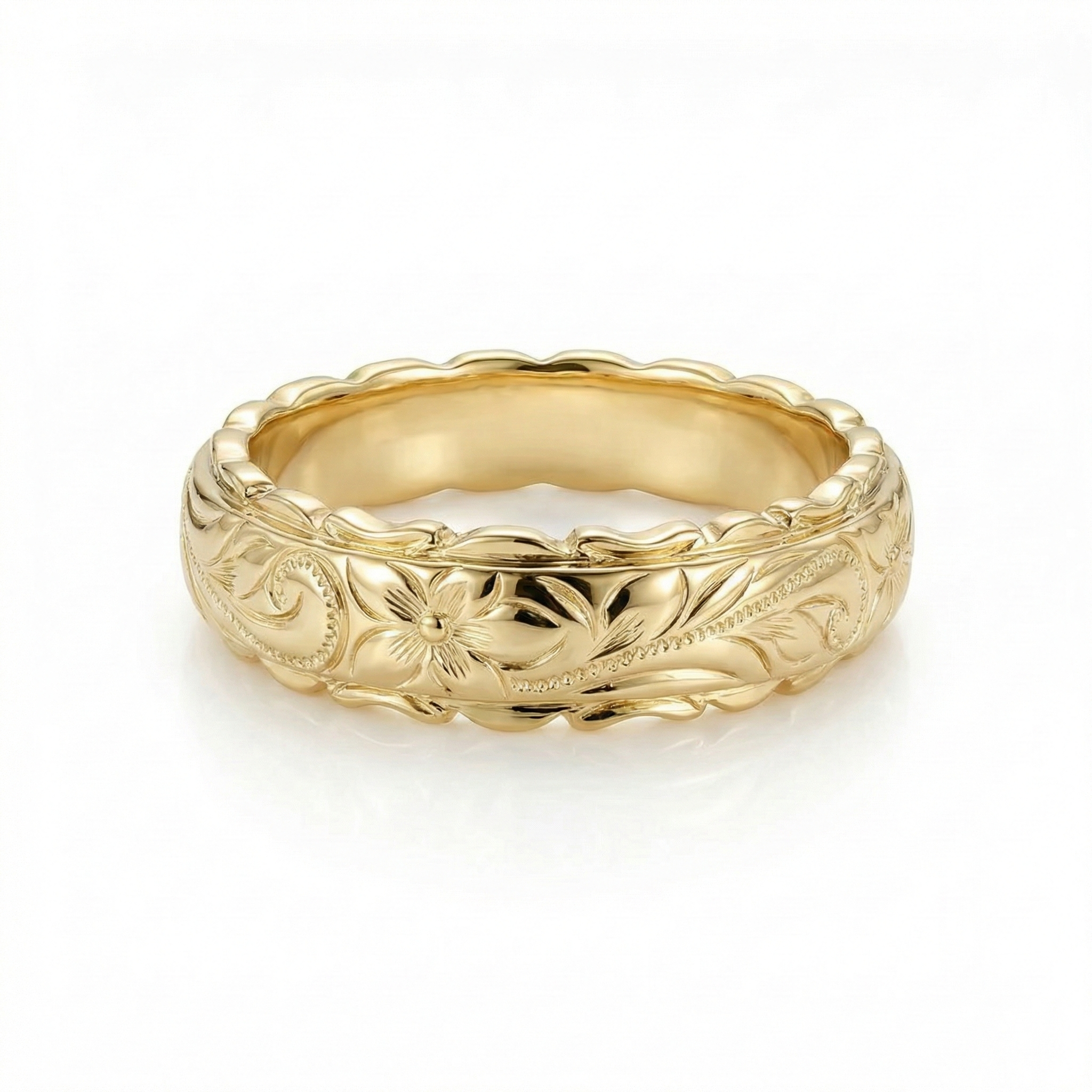 BAGUE ANTIQUE FLEUR | OR