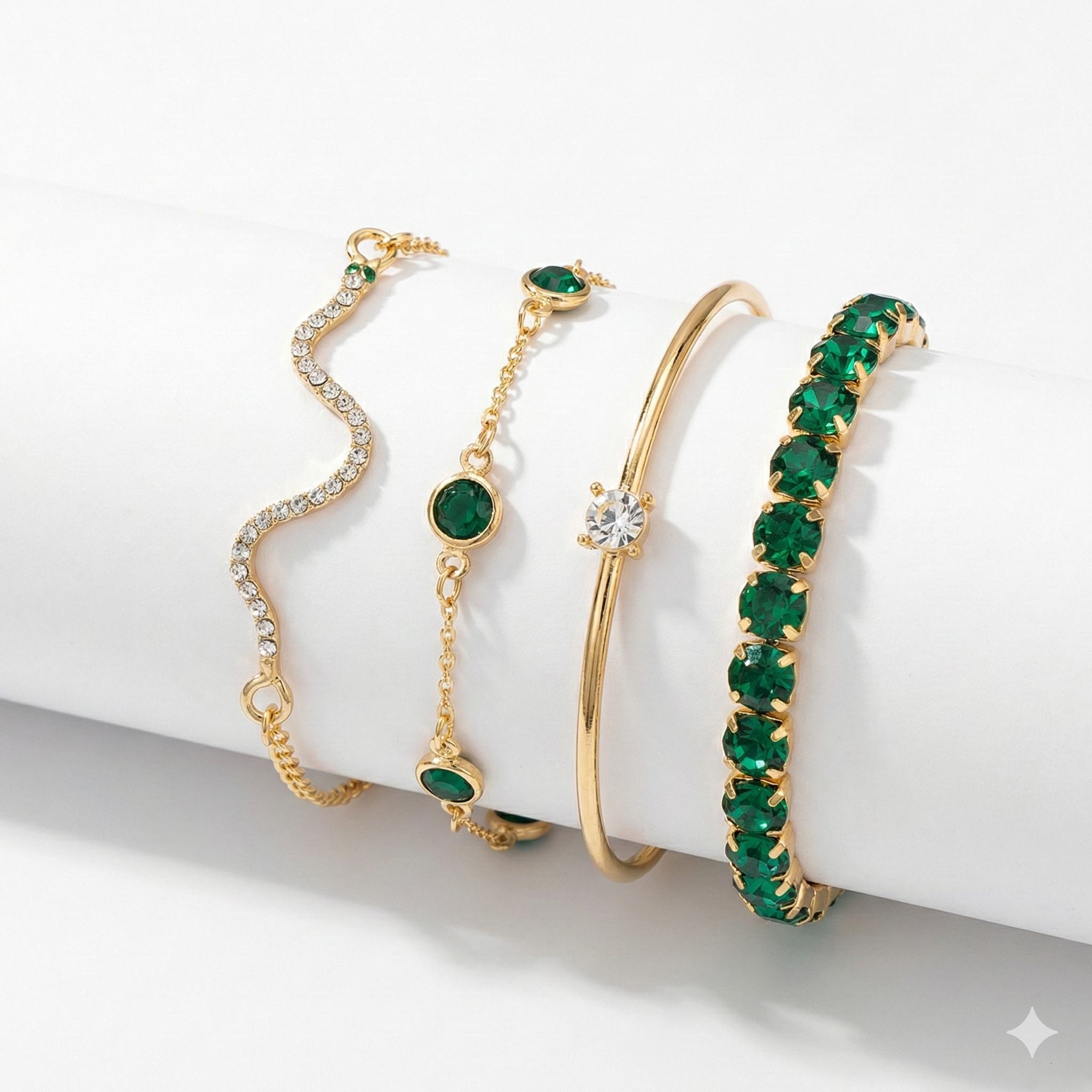 ENSEMBLE DE BRACELETS | OR