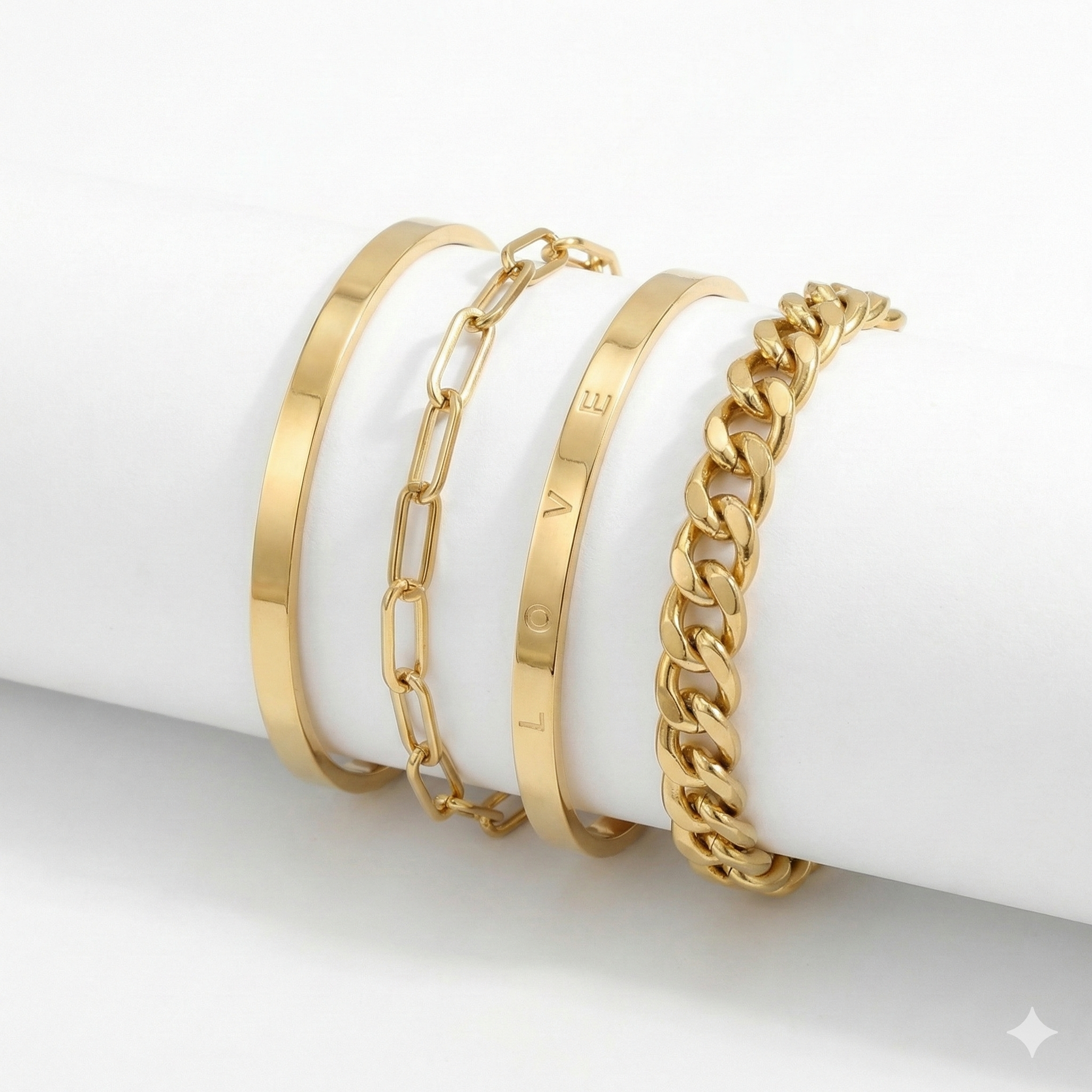 ENSEMBLE DE BRACELETS | OR