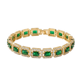 BRACELET ÉMERAUDE VERT | OR