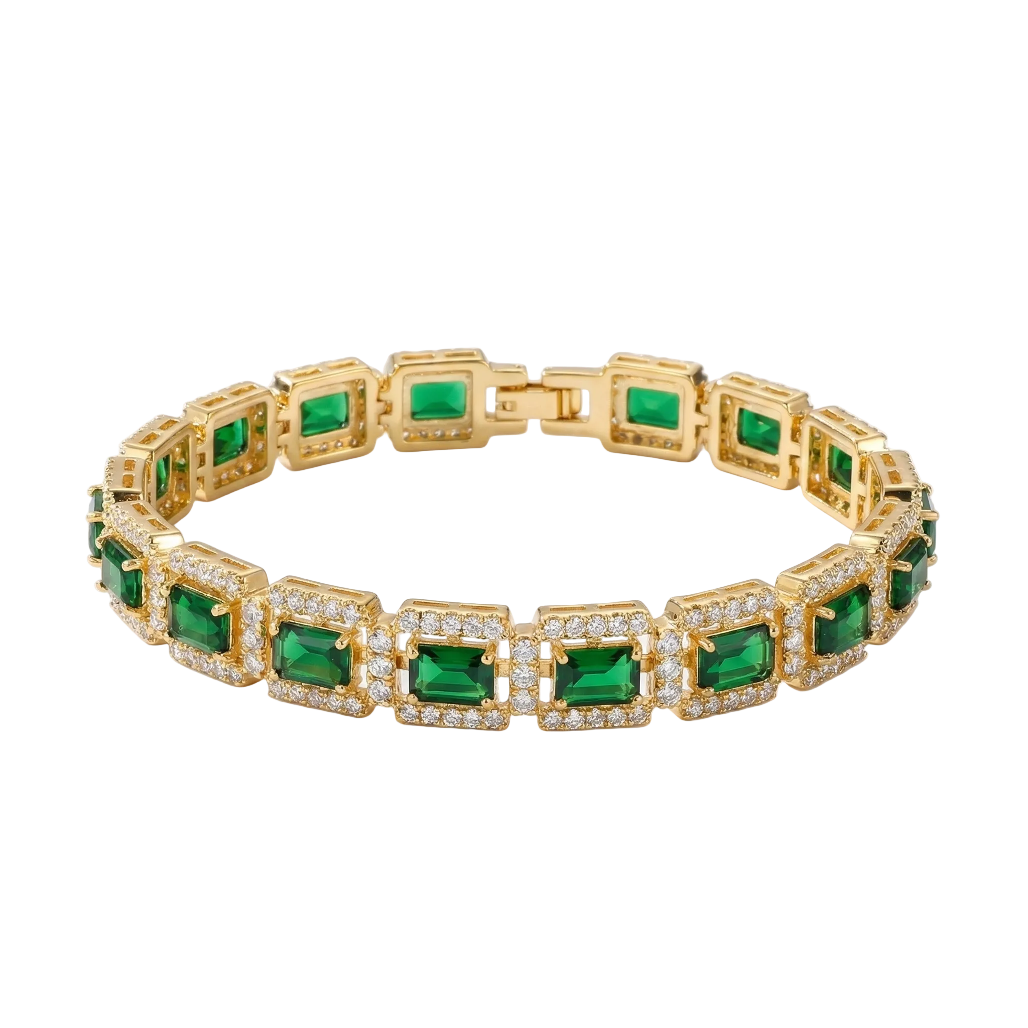 BRACELET ÉMERAUDE VERT | OR