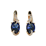 BOUCLES PENDANTES ROYAL MINUIT | OR