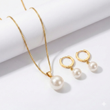 PARURE BIJOUX PERLE | DORADO