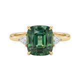 BAGUE VINTAGE VERT GEMME | OR