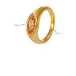 BAGUE VERT CRISTAL