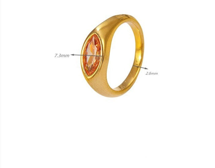 BAGUE VERT CRISTAL