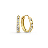 BOUCLES D'OREILLES ENSEMBLE PIERRE | OR