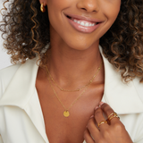 COLLIER SUPERPOSÉ DISQUE
