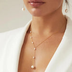 PENDENTIF COLLIER RUBIS VINTAGE PERLES