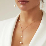 PENDENTIF COLLIER RUBIS VINTAGE PERLES