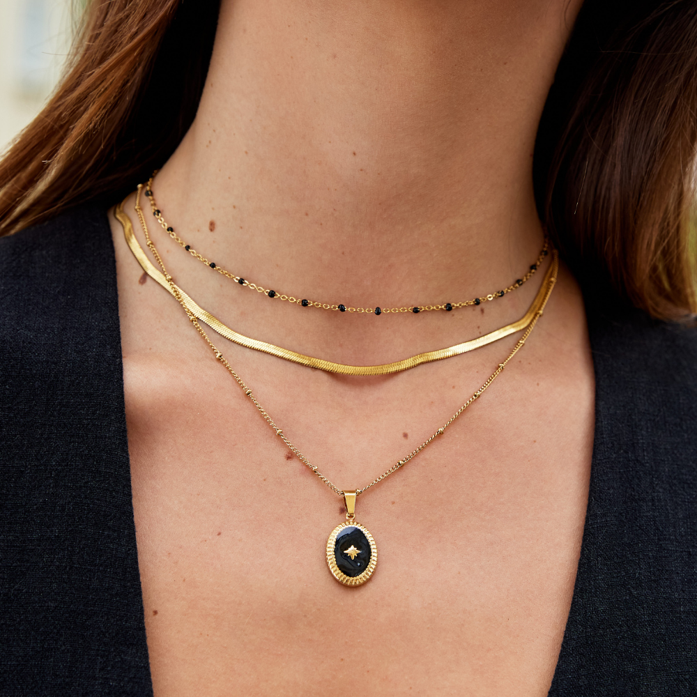 COLLIER SERPENT CHAÎNE | OR