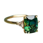 BAGUE VERT ZIRCONE | OR