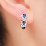 BOUCLES D'OREILLES ROYAL SAPHIR